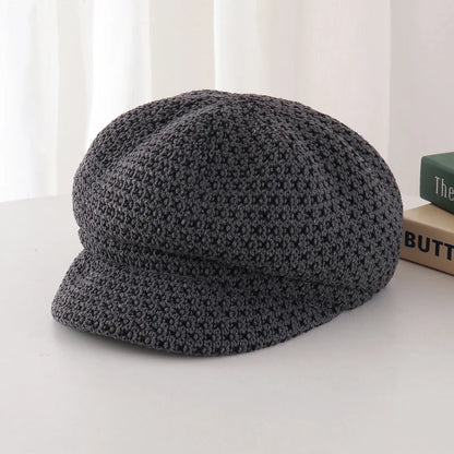 Women's Retro Octagonal Hat Korean Version Big Head