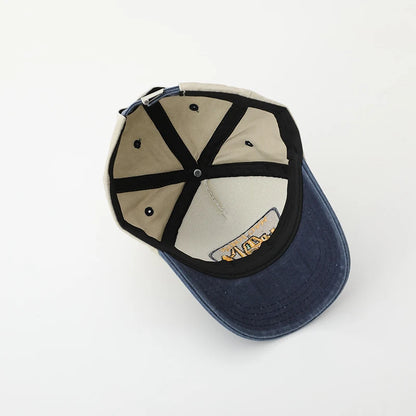 Fashion Letter Children Baseball Hat Solid Color Baby Peaked Cap
