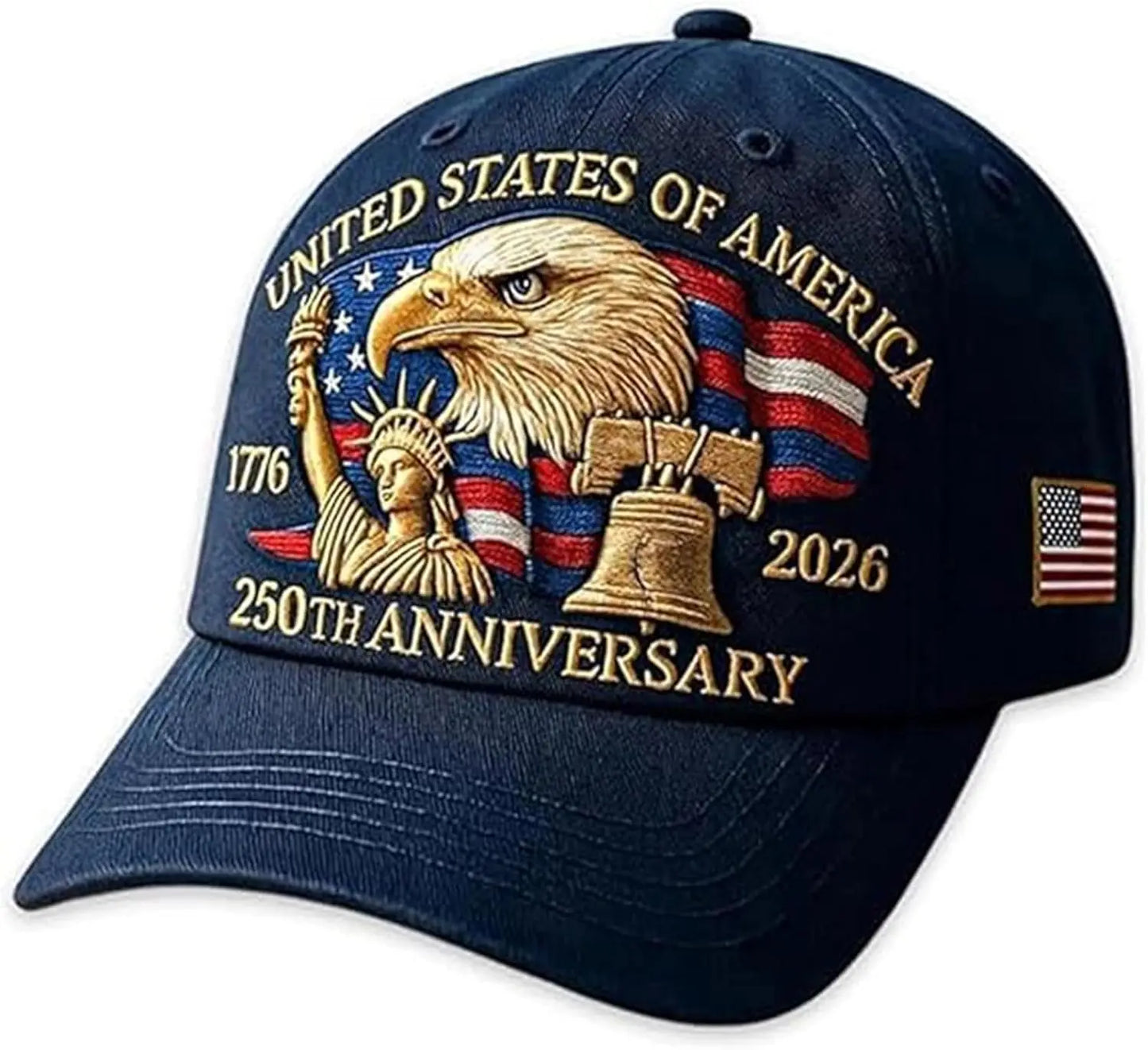United States 250th Anniversary Baseball Cap - Eagle & Liberty Design