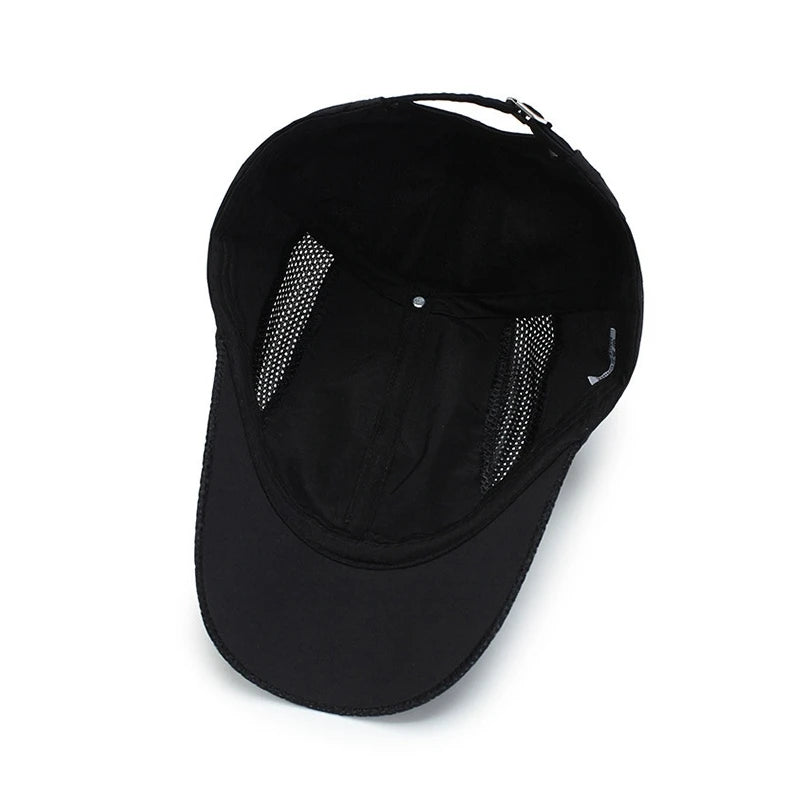Quick-Dry Baseball Cap Moisture-Wicking Sun Hat