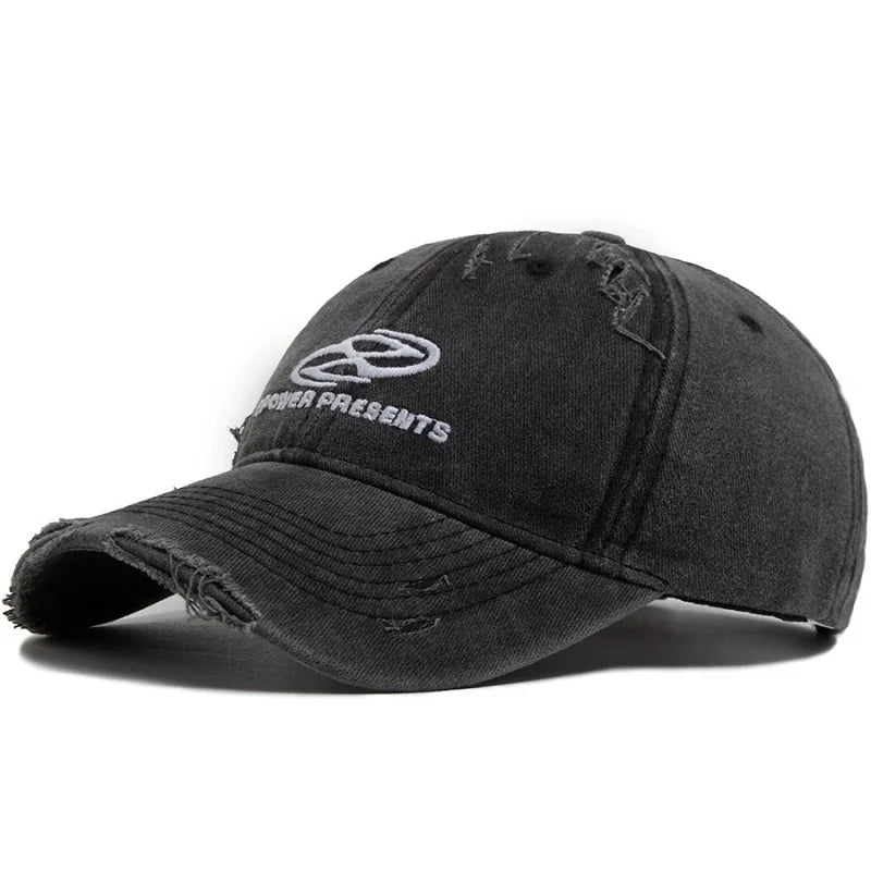 American Retro Washed Distressed Women's Baseball Cap