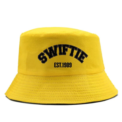 Wholesale Hot Sale Bucket Hat Print 1989 Summer Cotton Sun Beach Hat