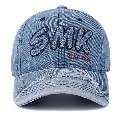 Unisex Washed Cotton Raw Hem Baseball Cap