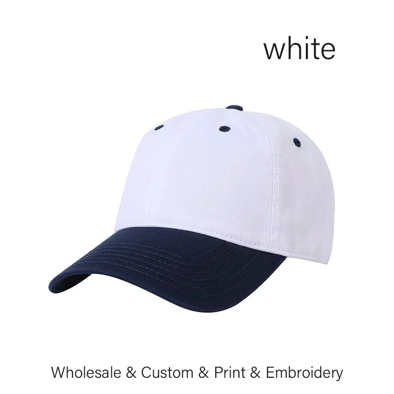 Men And Women DIY Letter Embroidery Hat Washed Sunshade Hat
