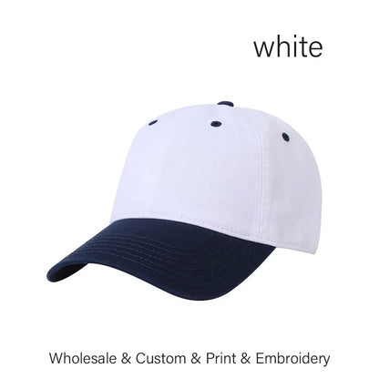 Men And Women DIY Letter Embroidery Hat Washed Sunshade Hat
