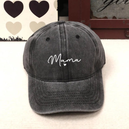 Vintage Washed Cotton Baseball Cap For Women