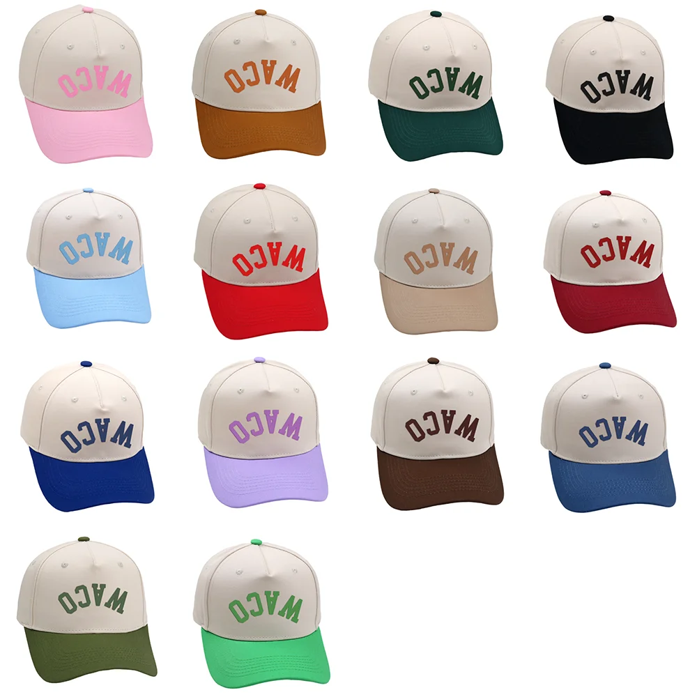 3D Embroidery Baseball Cap Retro Style Adjustable Unisex