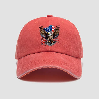 Eagle Flag Printed Baseball Cap, Versatile Style for Both Men and Women