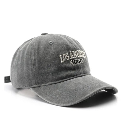 Personality Female Wash Do Old Letter Embroidery Los Angeles 1850 Cap Outdoor Male Sports Baseball Cap