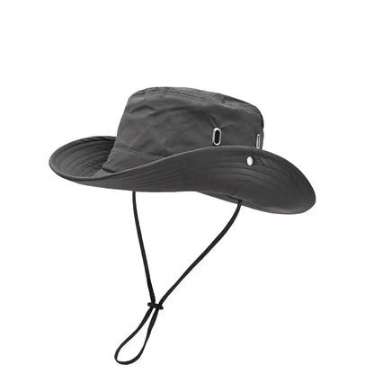 Men Silver Porosity Of Quick Drying Material Bucket Hats
