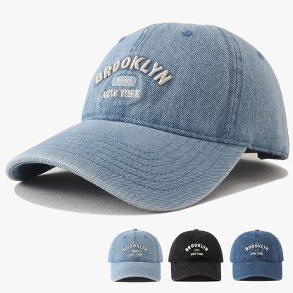 2025 New Vintage Denim Visors Hat Fashion Jeans Baseball Cap
