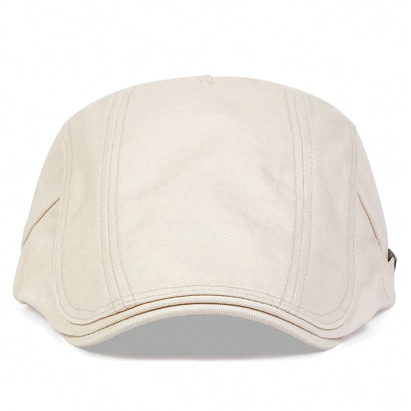 Men Light Board Solid Color Berets Newsboy Caps Hip Hop British Painters Hats Adjustable