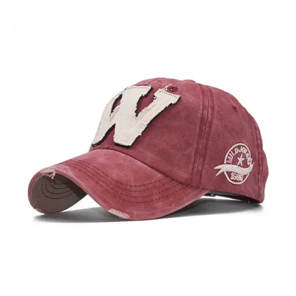 Embroidery Letter W Baseball Cap Snapback Caps