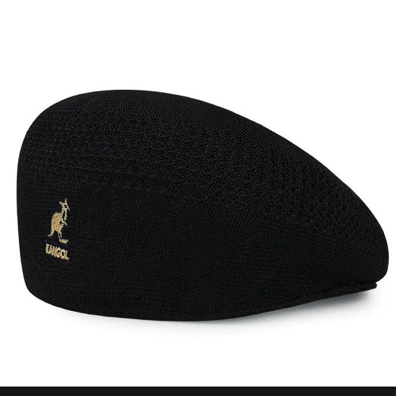 New Luxury Wool Beret Hat Women Men Four Seasons Knitted Thin Breathable Mesh Berets