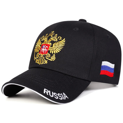 Unisex Double-headed Eagle Embroidery Baseball Caps Spring and Autumn