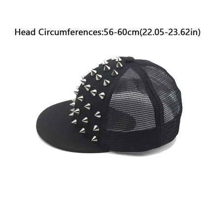 Casual Sunshade Rivet Flat Hat Adjustable