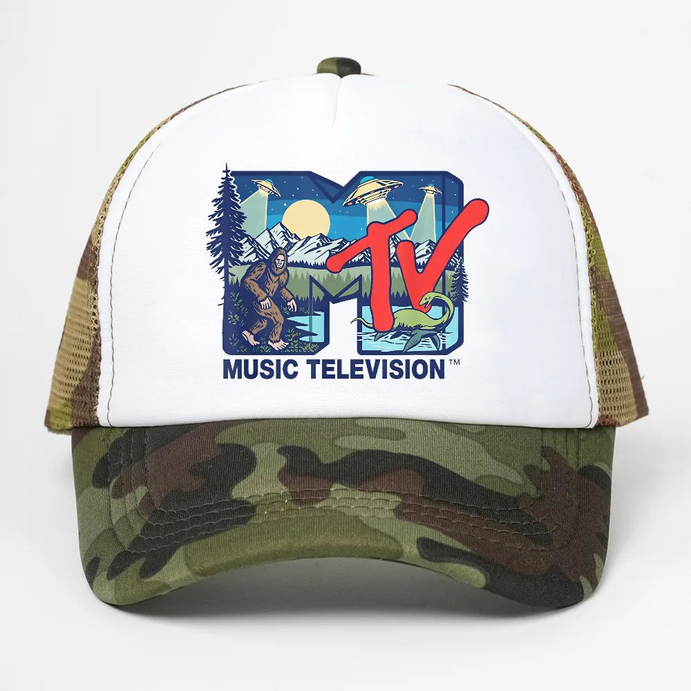 Rock Hip Hop Tv Hat Summer Unisex Baseball Cap Cryptid Music Featuring Bigfoot UFO Aliens Nessie Man Caps