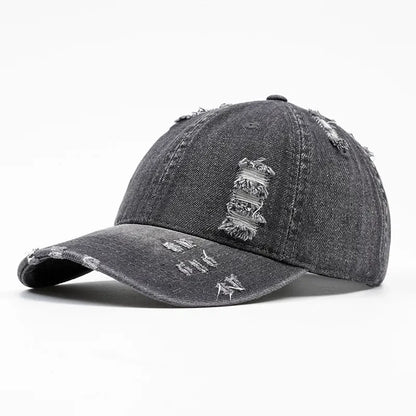 Four Seasons Denim Print Casquette Baseball Cap