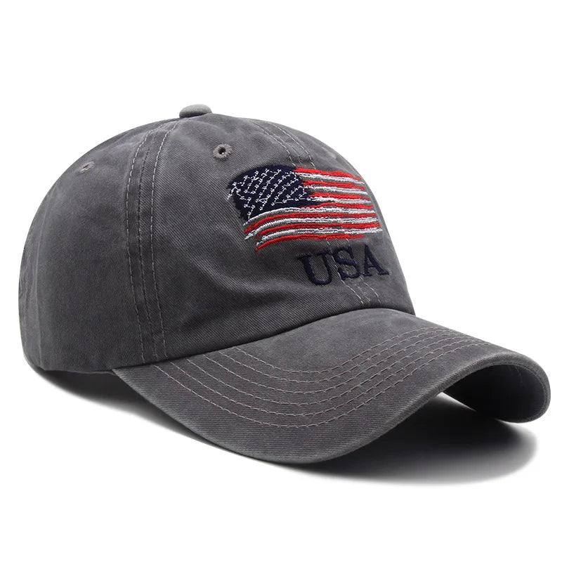 Fashionable American Flag Pattern Curved Brim Baseball Cap