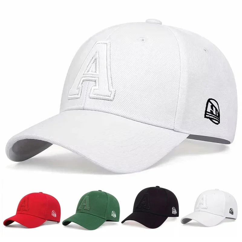Unisex A Letter Embroidery Baseball Caps