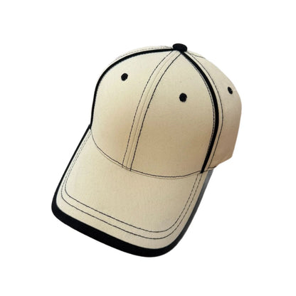Korean Light Plate Contrasting Color Baseball Cap Fashion Shows Small Face