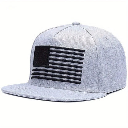 American Flag Embroidery Hip Hop Hats Outdoor Adjustable Casual Baseball Caps Sunscreen Hat