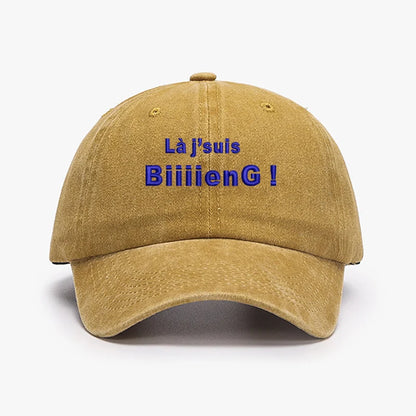 Fashion Brand Embroidery France Biiiieng Soft Men Baseball Caps