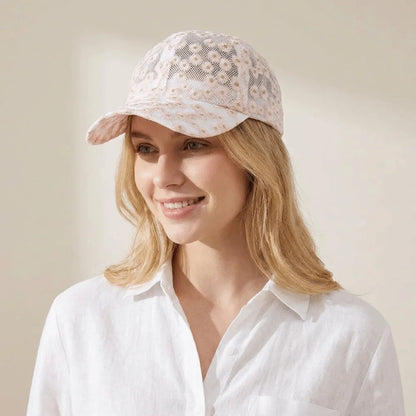 Casual Embroidered Flower Baseball Cap Adjustable