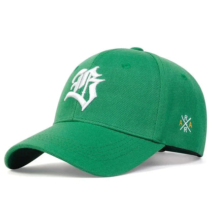 Unisex B Letter Embroidery Baseball Cap Spring and Autumn Outdoor Adjustable Casual Sunscreen Hat