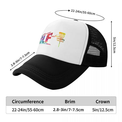 New Disc Golf Bigger Watercolor Baseball Cap