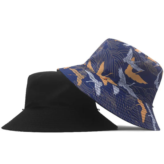 High Quality Large Bucket Hat Lady Summer Cotton Sun Cap