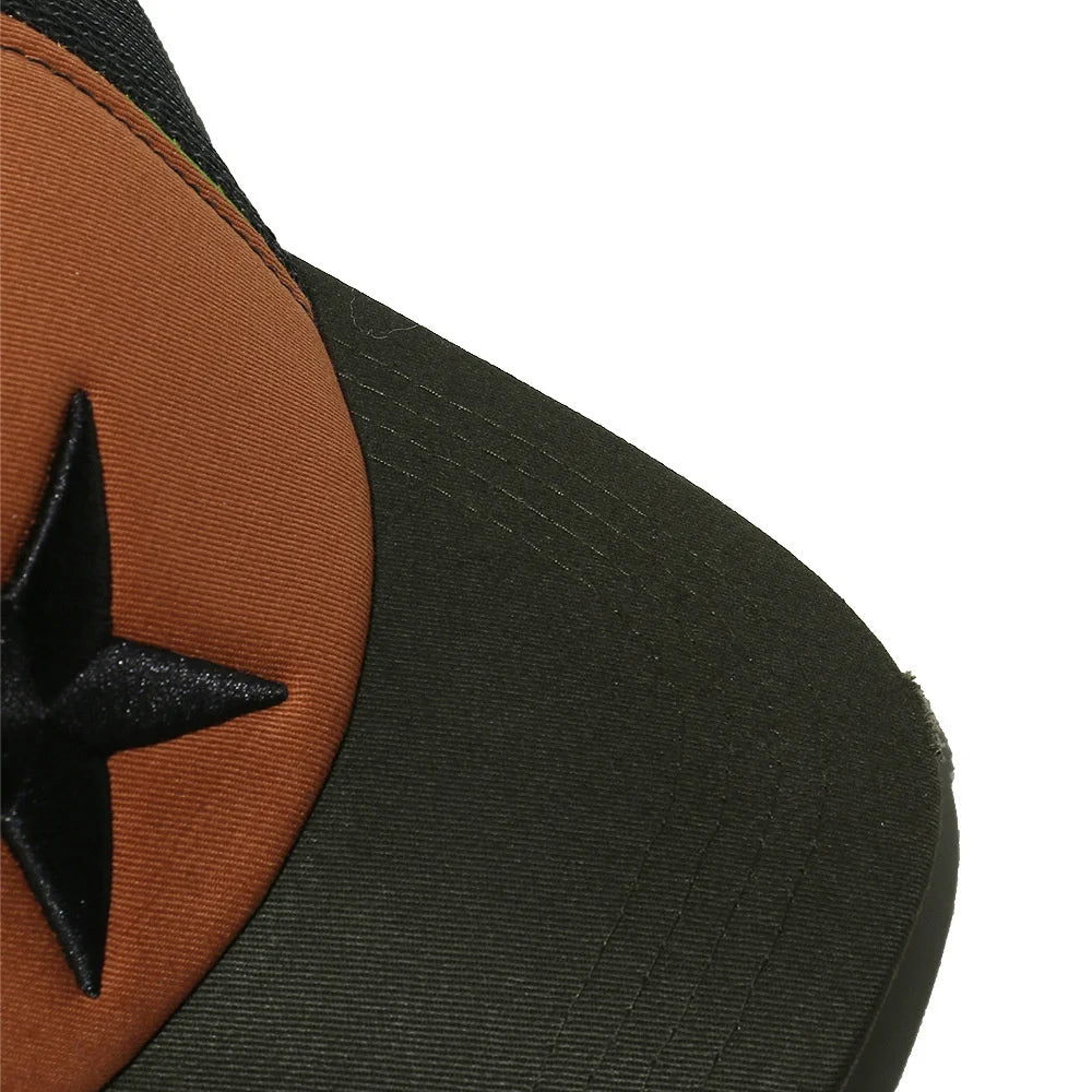 Streetwear 3D Star Embroidery Mesh Baseball Cap Summer