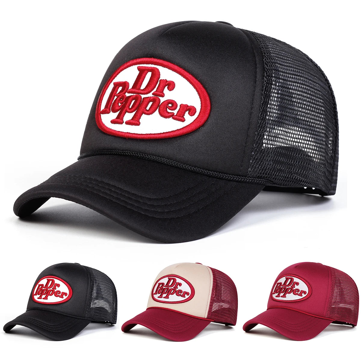 Unisex Letter Embroidery Baseball Net Caps Spring And Summer Outdoor