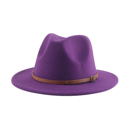 Hats For Women Kids Child Small 52cm Solid Belt Kids Fedora Formal Dress Wedding