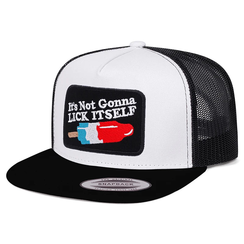New Baseball Hat Ice Stick LICK Embroidered Hip Hop Hat Daily Leisure Decoration Sunshade Hat Unisex Hat