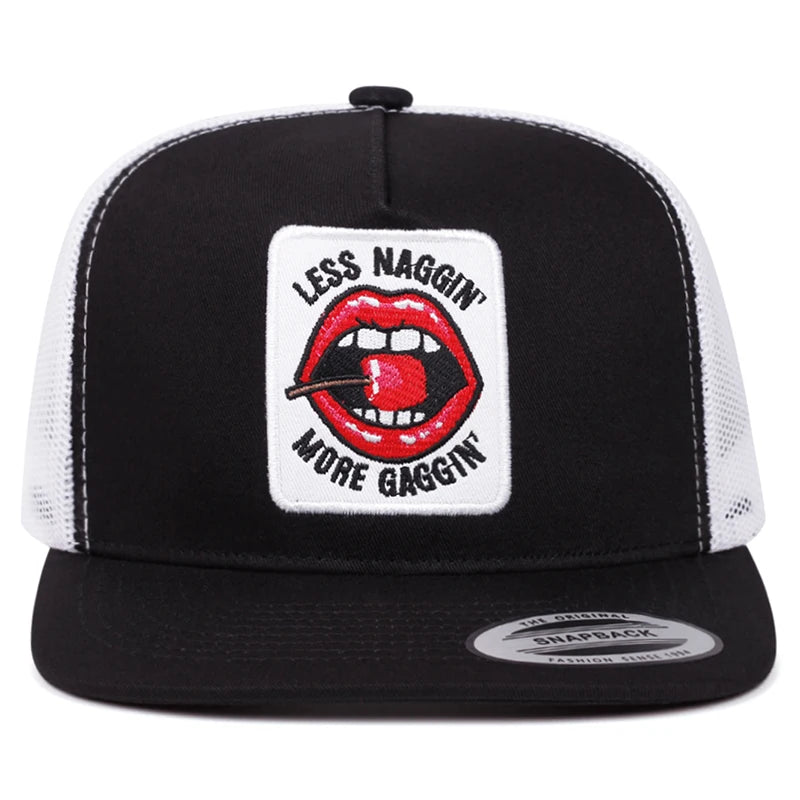 New Baseball Hat Red Lips Cherry Embroidered Flat Edge Hat Daily Leisure Decoration Sunshade Hat Unisex Hat