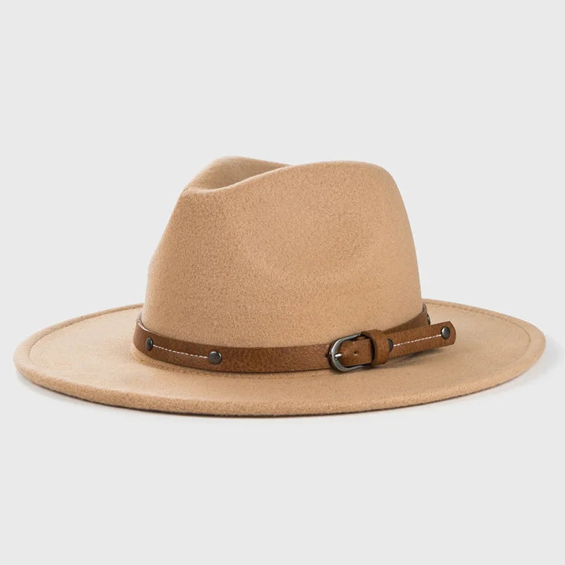 Wool Fedora Hat For Women Men In Winter And Autumn, Outdoor Fashion
