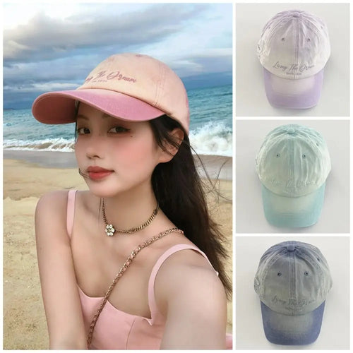 Sweet Letter Embroidery Sunscreen Hat