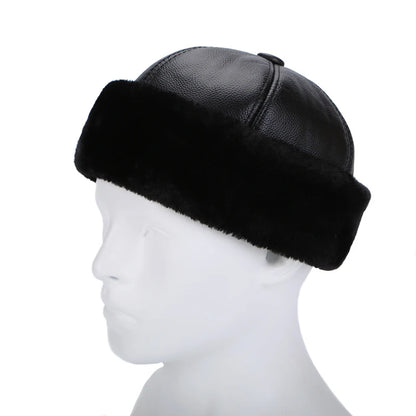 New Style 2025 Retro Cowhide Bomber Hat