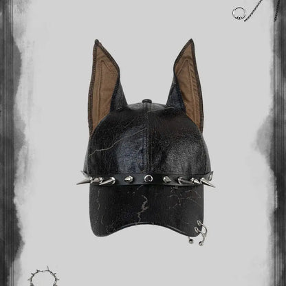 Fashion Punk Doberman Dog Ears Baseball Caps