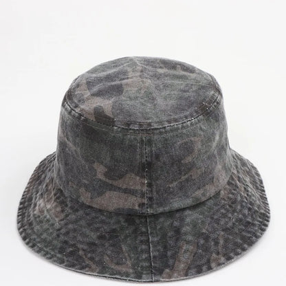 New Washed Cotton Camouflage Bucket Hat For Men And Women Outdoor