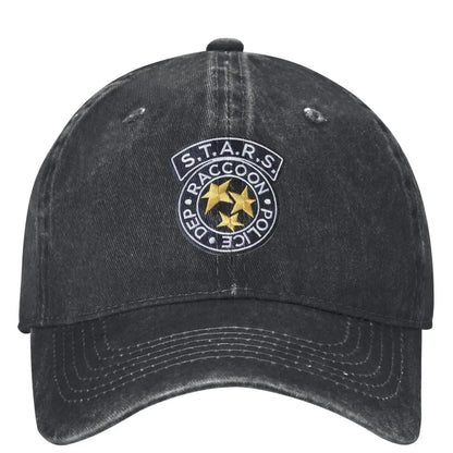 Stars Logo Baseball Cap Residents Evils Game Unisex Teens Design Hip Hop