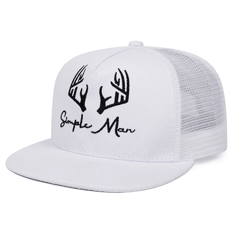 Fashion Webhat Cartoon Letter Embroidered Hip Hop Hat Outdoor Sports