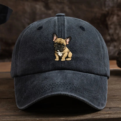 French Bulldog Printed Baseball Hat Sunscreen Fashion Outdoor Hat Suitable for Men and Women