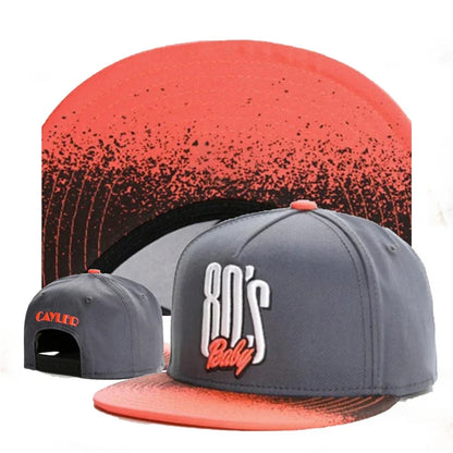 New Luxury Letters Fashion Flat Brim Snapback Hat for Men Women Adult