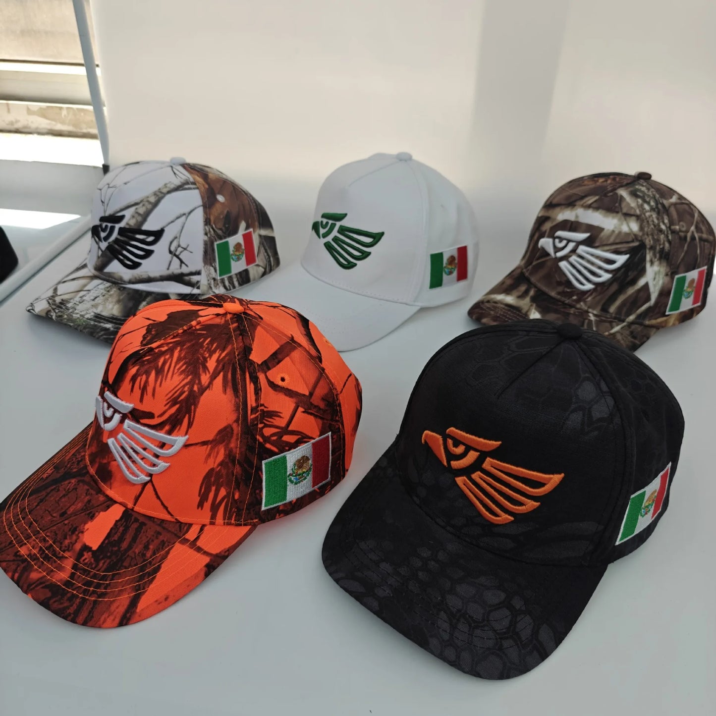 Unisex Mexican Eagle Label Baseball Net Caps