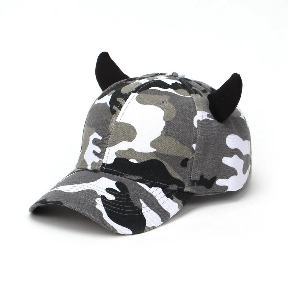 Fashion 3D Devil Horn Baseball Cap Adjustable