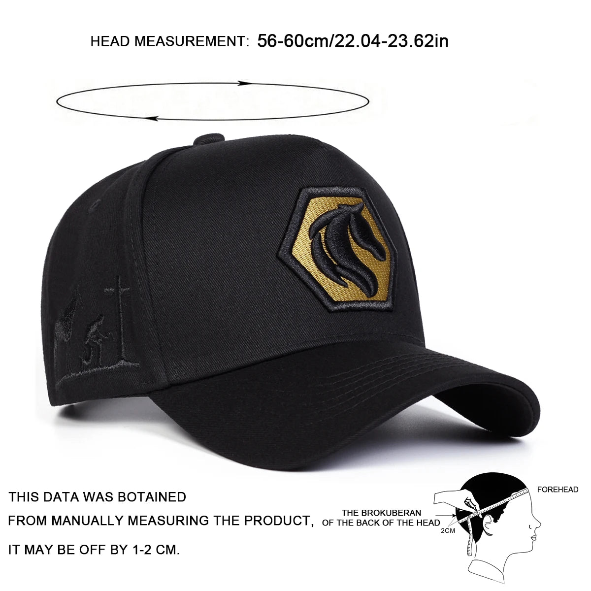 Unisex Horse Embroidery Baseball Caps Spring Autumn Outdoor Adjustable Casual Hats Sunscreen Hat Sports Cap