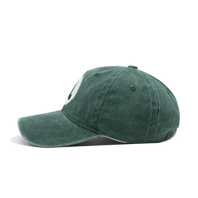 New Unisex Washed Cotton Cap Letter Embroidery Baseball Cap Men Women