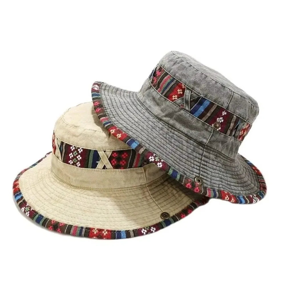 Gifts Ethnic Style Fisherman's Hat Retro Adjustable Hiking Cap